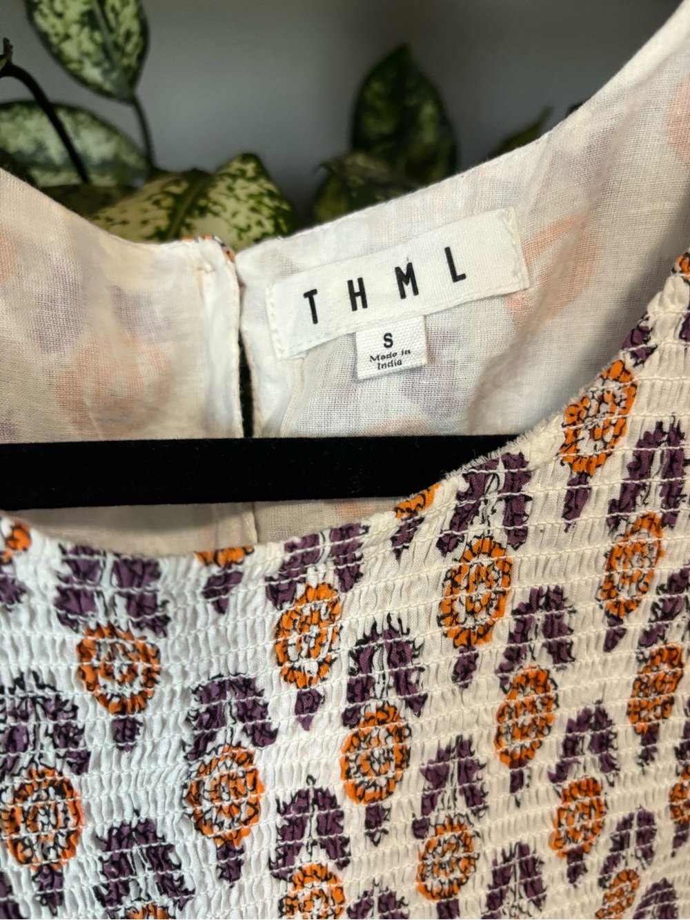 THML Smocked Midi Dress Small - Picture 2 of 7